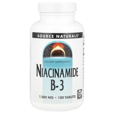 Niacinamide B-3, 1,500Mg, 100 Tablets