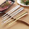 Korean BBQ Stainless Steel Kitchen Tongs for Barbecue, Steak, Fruit, Ice, and Frying