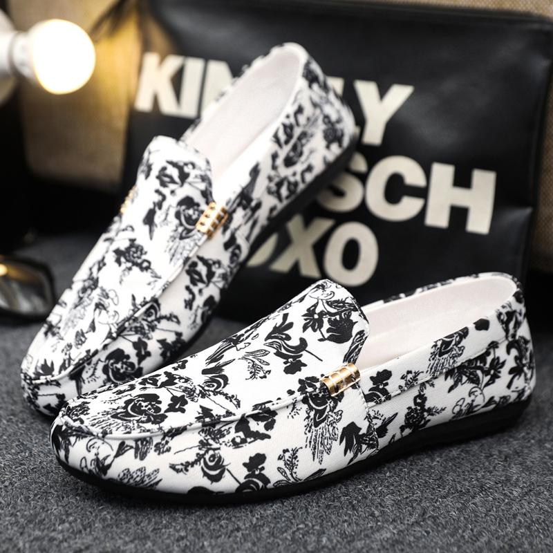 Fashion Summer Men Casual Shoes Platform Walking Running Sneakes Breathable Mens Cloth Loafers Comfortable Slip-on Driving Shoes