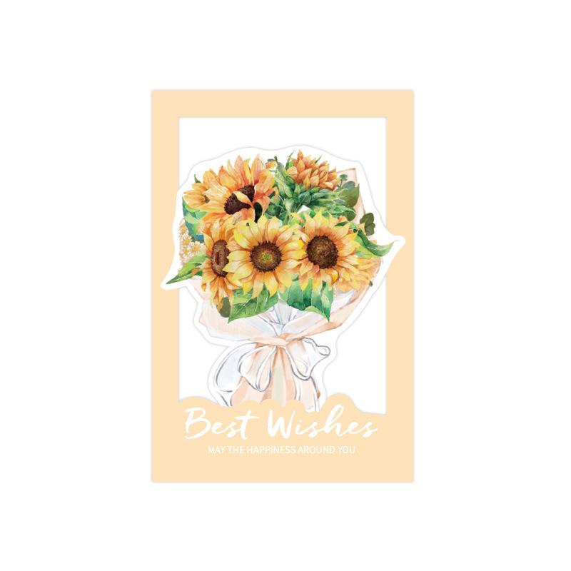 Father's Day 3D Flower Greeting Card for Birthday or Teacher's Day