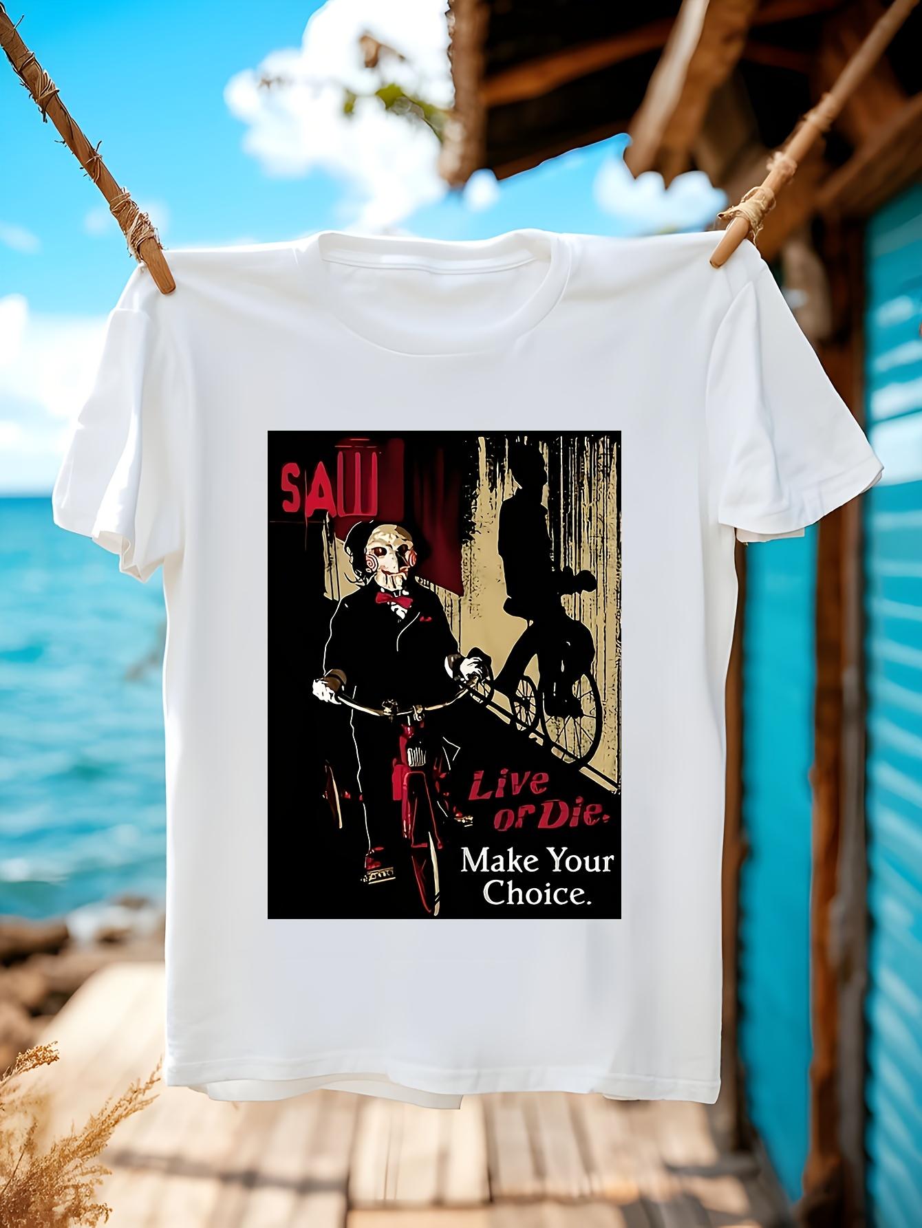 Saw Scar Horror Movie Graphic Tshirt Graphic Tshirt for M... M