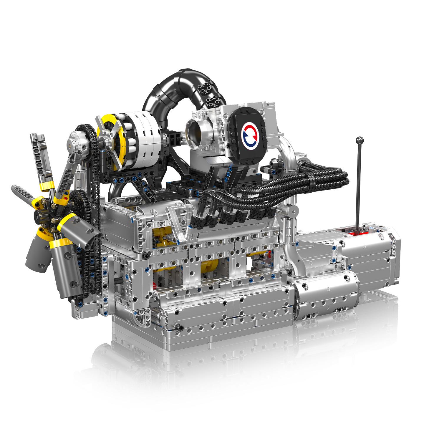 Yuxing King 10214 Wankel Engine Remote-Controlled Building Blocks Toy