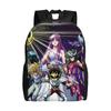 Saint Seiyas Backpack for Men Women Water Resistant School College Anime Bag Printing Bookbags