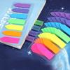 7 Packs 1400 Sheets Transparent Sticky Notes Self-Adhesive  Annotation Books Bookmarks Memo Pad Index Tabs Stationery