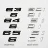 3D Hochglanz Schwarz Chrom 630i 640i 650i Heckklappen Emblem Buchstaben Abzeichen Aufkleber für BMW 6er Reihe E63 F06 F12 Auto Styling Zubehör