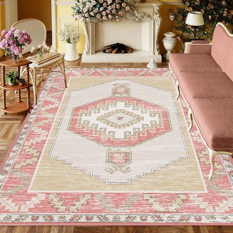 Europe Persia Retro Style Carpet Living Room Sofa Bedroom Bedside Study Kitchen Entrance Door Rug Non-slip Luxury Decor Mat