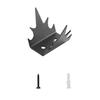 12Pcs Fence Fence Spikes with Screws Anti-Climb Thieves Intruder Animal Deterrent