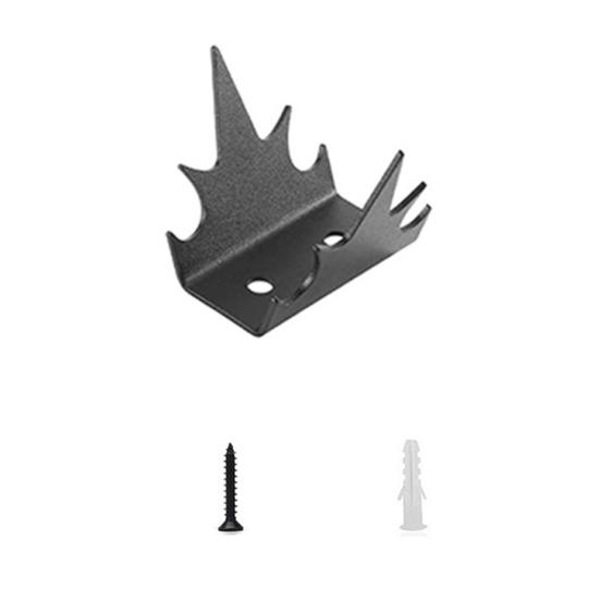12Pcs Fence Fence Spikes with Screws Anti-Climb Thieves Intruder Animal Deterrent