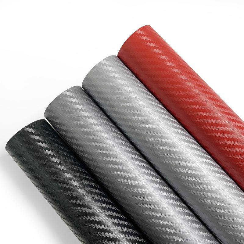 30x127cm Car 3D Carbon Fiber Vinyl Wrap Stickers Auto Styling Stickers for Auto Motorcycle Exterior Protection Film Decorative