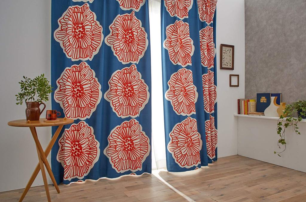 Suminoe Blackout Dark 100 x 135 1 V1245 Curtains, Blue, cm, Dairin, Washable, Piece,