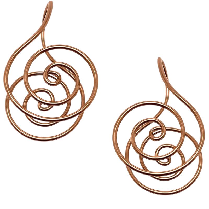 Verstellbarer Kupfer Handflächenring Tragbar Handgefertigt Reiki Energie Spirale Handring Schmuckzubehör Kupfer Manschette