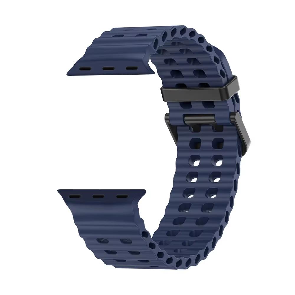 Oceanový řemínek pro Apple Watch 10 Pásek 44mm 45mm 41mm 49mm 42mm 46mm silikonový correa náramek iWatch série 5 7 6 3 se 8 Ultra 2 9