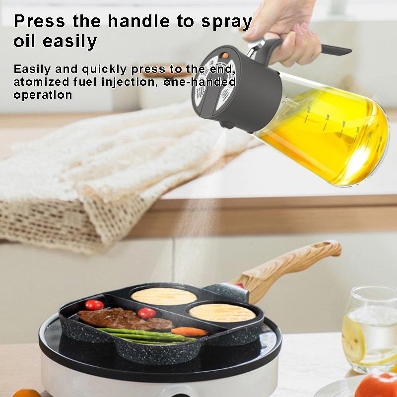 700ml Öl Sprühflasche Glas 2 in 1 Überkopf Öl Sprühflasche Küche Speiseölverteiler Küchenwerkzeuge Gadgets Dropshipping