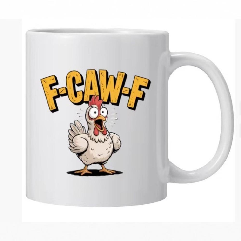 Rooster ceramic coffee mug, tea cup New coffee cup Creative mug