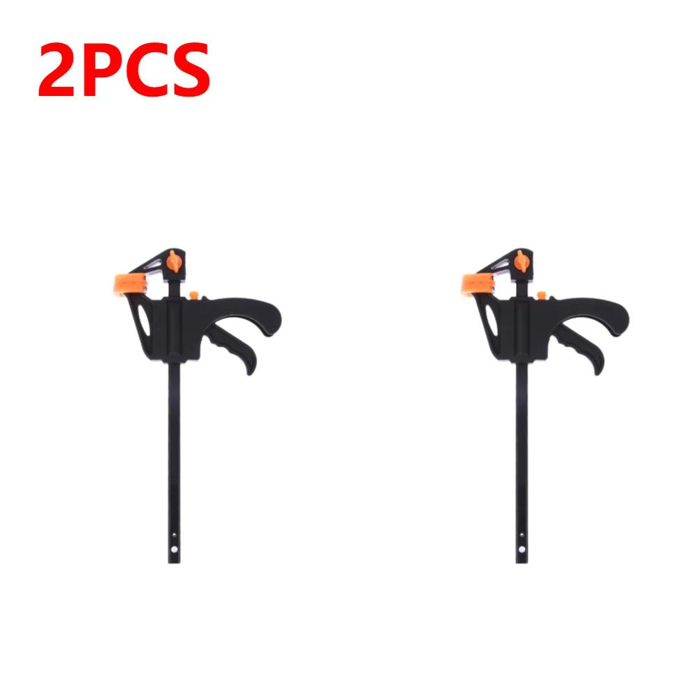 

Деревообрабатывающий зажим F Жесткий быстросъемный храповой механизм Набор зажимов для скоростного сжатия Длинный плотницкий набор нейлоновый рабочий стержень ручной инструмент 4 дюйма