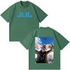 Rapper Jul Fashion Print Tshirt Unisex Unisex Hip Hop Fashion Tshirt Cotton Vintage Shortsleeved Oversized Tshirts Streetwear