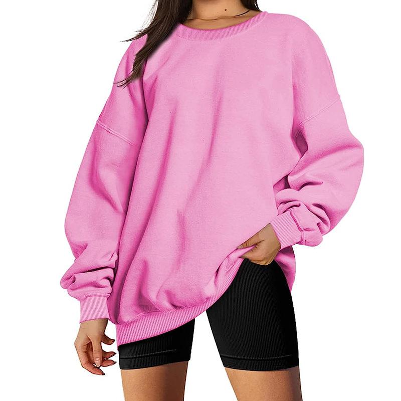 New women's spring and autumn casual tops, fashionable loose sweatshirts