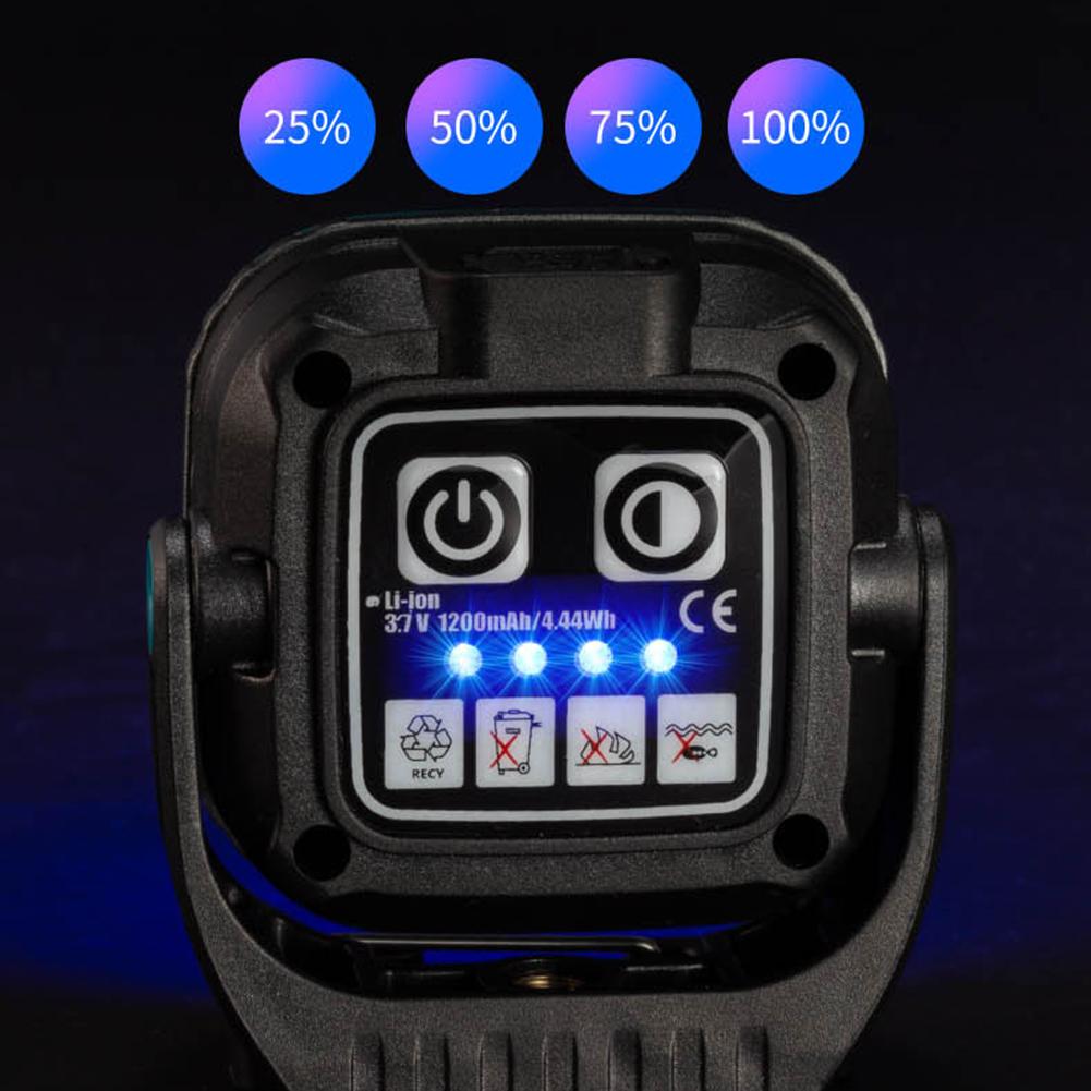 LED Camping Flashlight with Type C Rechargeable Battery for Outdoor Use