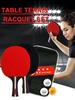 Ping Pong Racket 2 Rackets & 3 Balls Ping Pong Paddles Set Professional 2 Player Ping Pong Set with Bag for Advanced Training