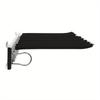 9-Rod Slide-Out Pants Rack – Heavy Duty Wardrobe Organizer with Anti-Slip Flocking – Black/Silver