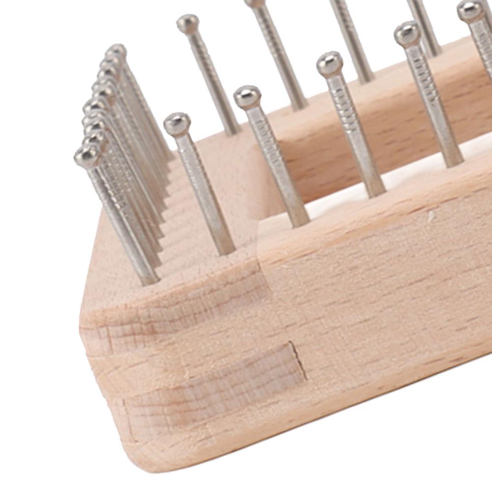 Quadratisches Webwerkzeug Massiver Bastelwebrahmen Praktischer Strickwebrahmen Hutherstellung