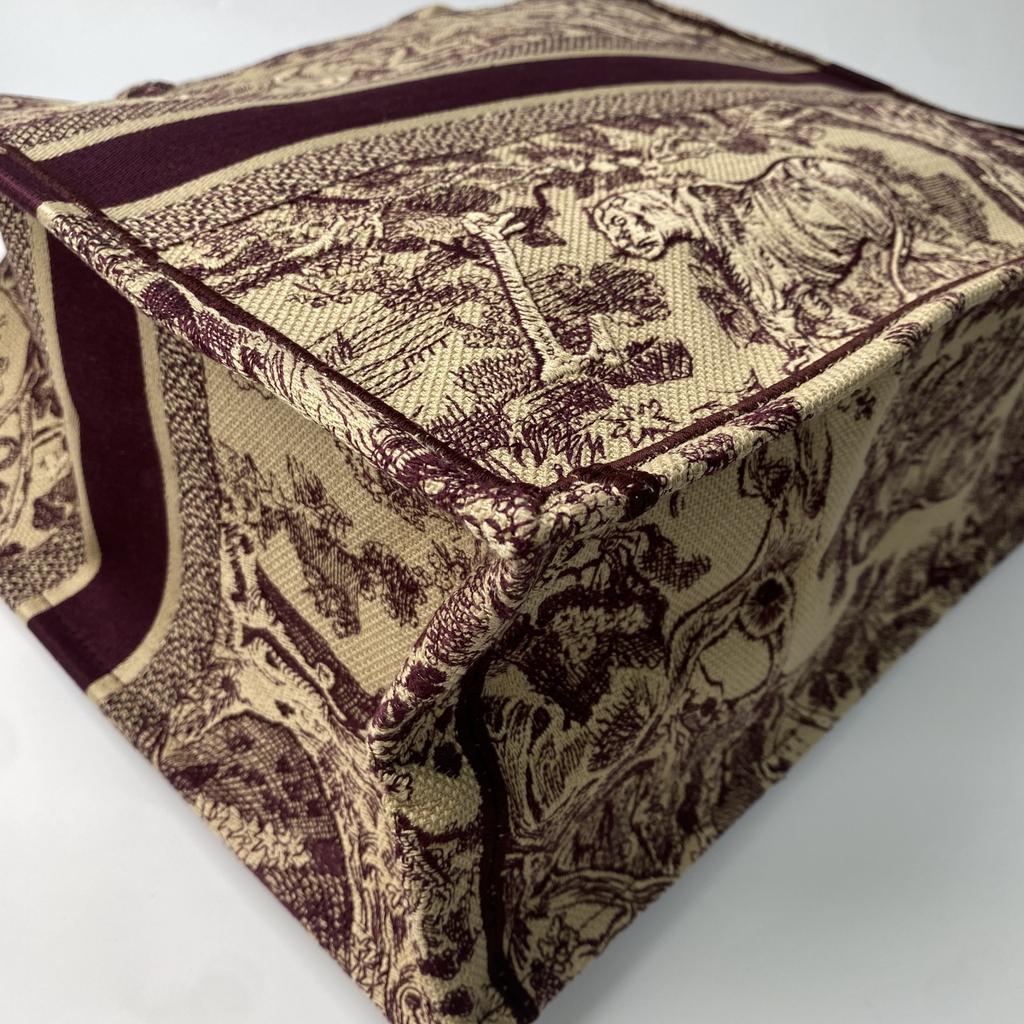 Used Christian DiorTote Bag Bordeaux series/Red Tea Canvas Women