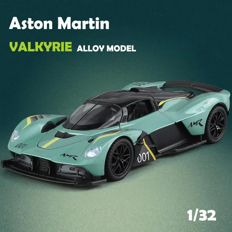 1:32 Aston Martin Valkyrie Alloy Car Model Diecasts Metal Sports Car Vehicles Model Simulation Sound Light Kids Toys Gift