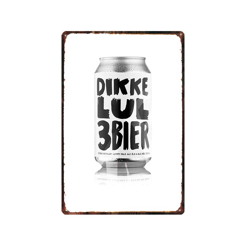 Niederländisches Bier BROUWERIJ’TIJ Vintage Metall Blechschilder Platten Für Wand Bar Pub Kunst Küche Kaffee Heimdekor 30X20CM DU-9096B