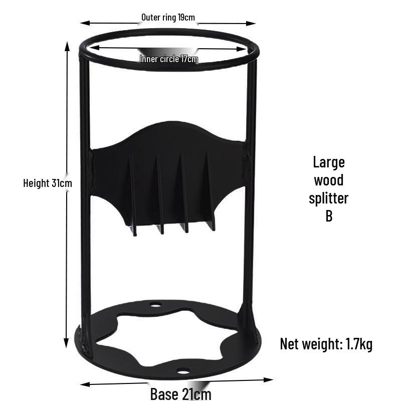 Wandmontierter manueller Holzspalter: Outdoor Camping Brennholz Spaltwerkzeug