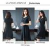 2023 Summer Plus Size Black Lace Skirt Dress - Fashionable, Slimming Women's Wear