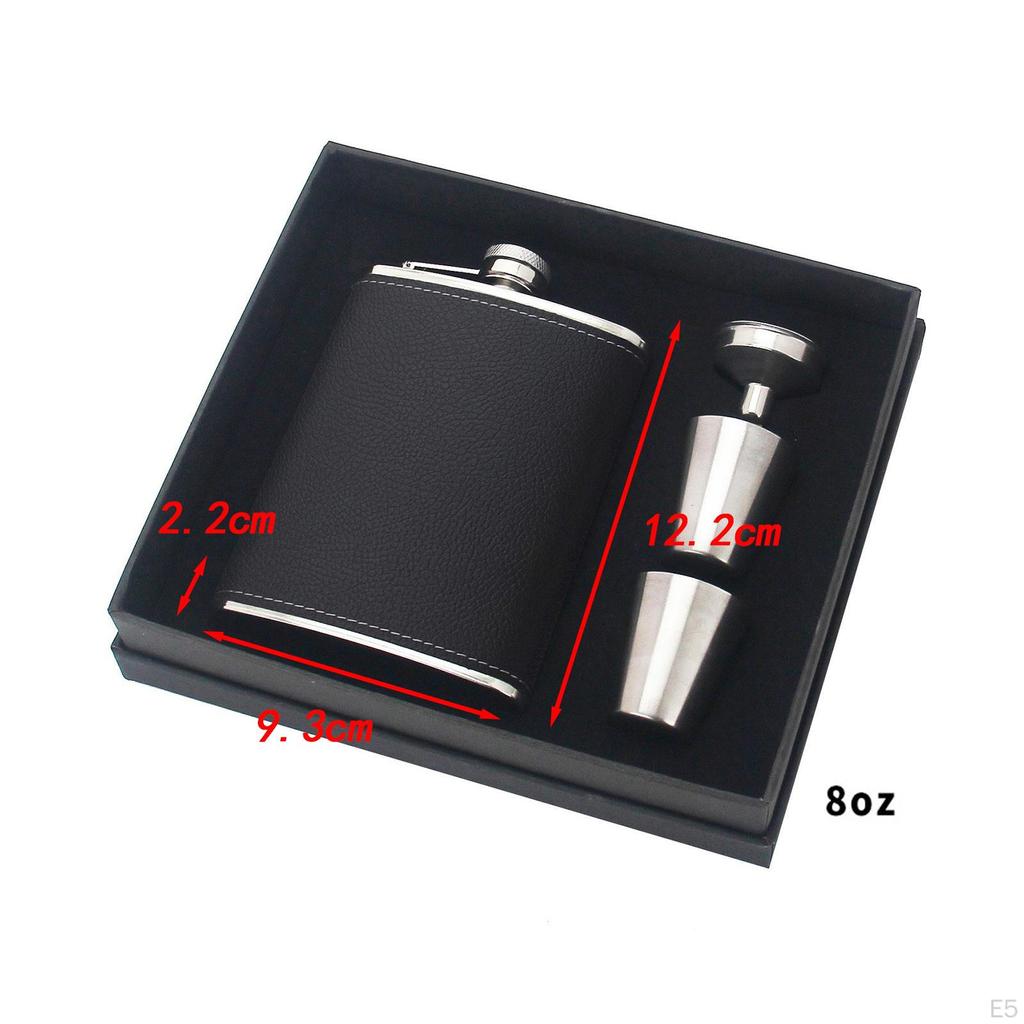 Bottle, Gift Set, Easy Clean Vodka Lightweight Wine Pocket Flasks for Fishing,