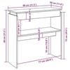VidaXL Table console vieux bois 80 x 30 x 80 cm bois d'ingénierie, bout de canapé, table de couloir, support de couloir, 856624