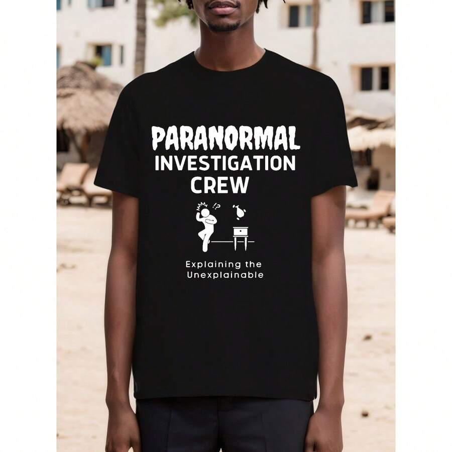 

Heavyweight Unisex T-Shirt Letter Printed Short-Sleeved Summer L