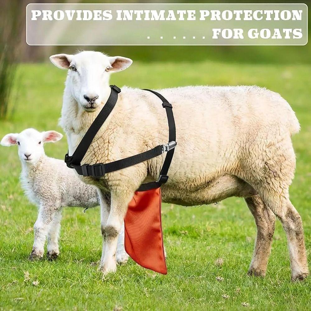 Adjustable Strap Goats Anti Breeding Apron Breathable Anti Mating Sheep Skirt  Goat Farming