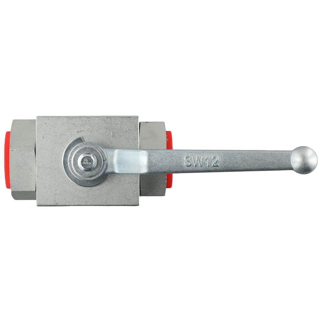 Manual Ball Valve G1 Hydraulic Carbon Steel 2 Way Shut Off Valve High Pressure Suitable for Industrial Fluid Control