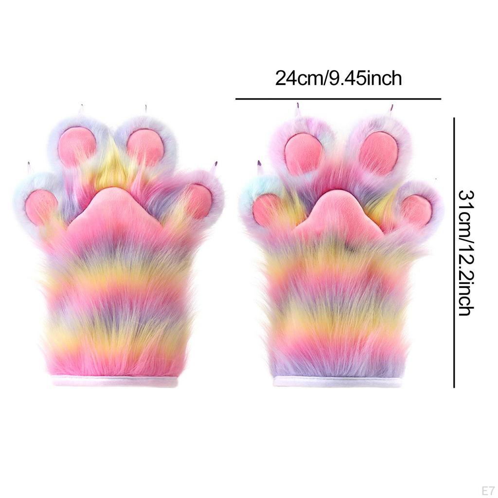 Animal Paws Gloves Adorable Cosplay Costume Accessories for Fancy Dress
