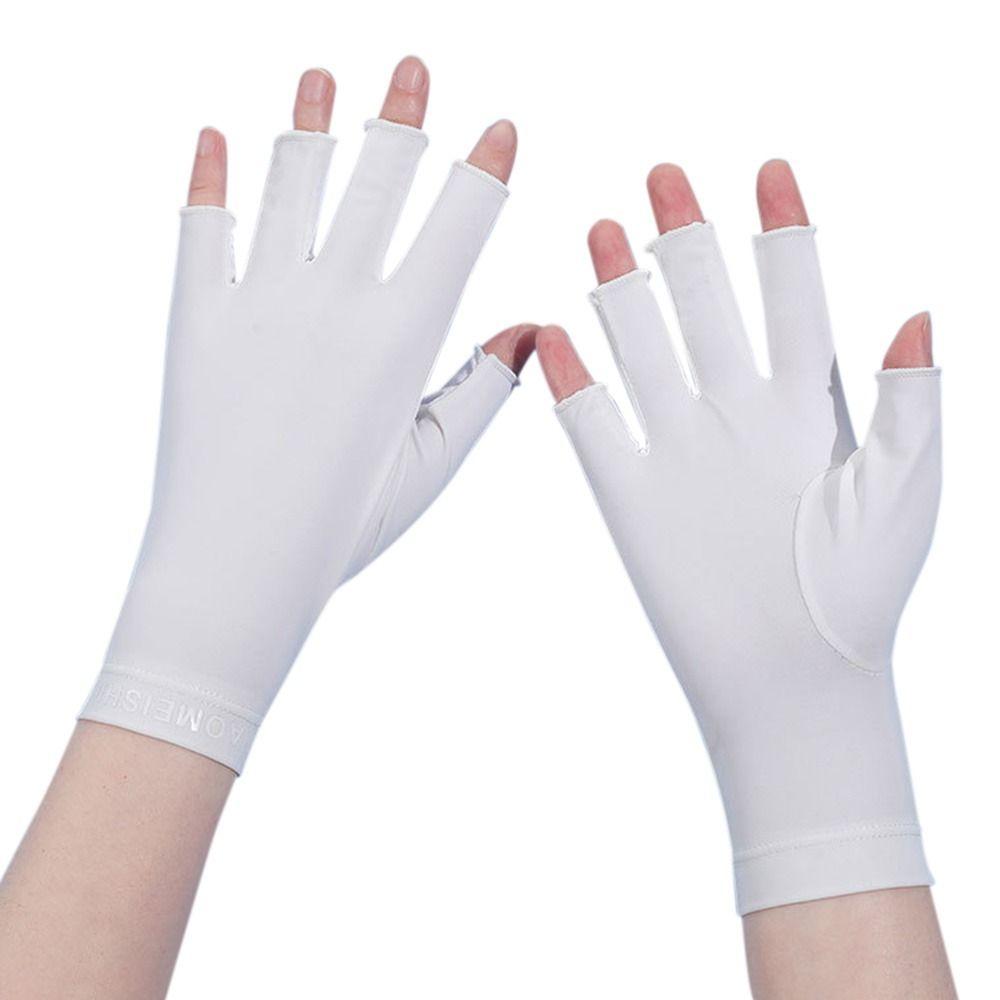 New Breathable Outdoor Riding Sunscreen Gloves Women Half-finger Gloves Touch Screen Gloves
