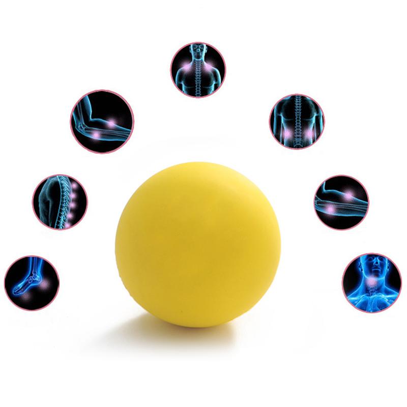 

Массажный мяч Йога Фасция Резиновый Круглый мяч Массажер для ног для расслабления мышц Все возраста Желтый жёлтый