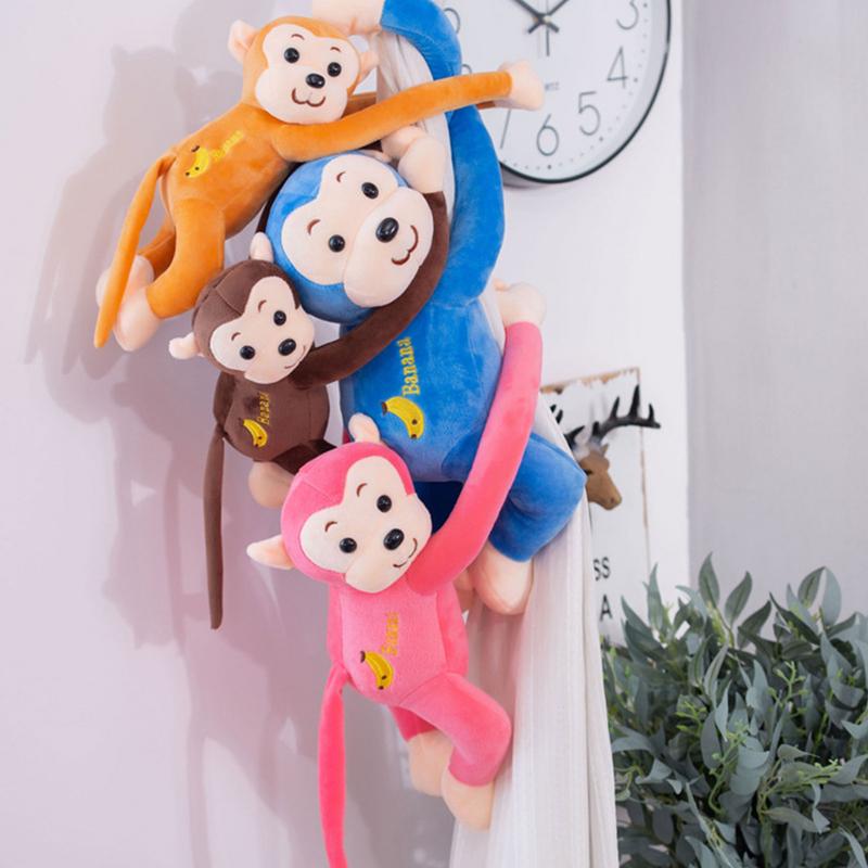 Long Arm Ape Monkey Plush Toys Cartoon Chimpanzee Stuffed Doll Birthday Cartoon Gift for Kids Girls Boys Size 45cm
