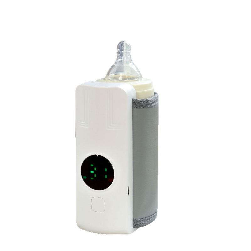 USB Waterless Portable Milk Warmer: Constant Temperature Heating Bag with Insulated Cover кремовый/белый