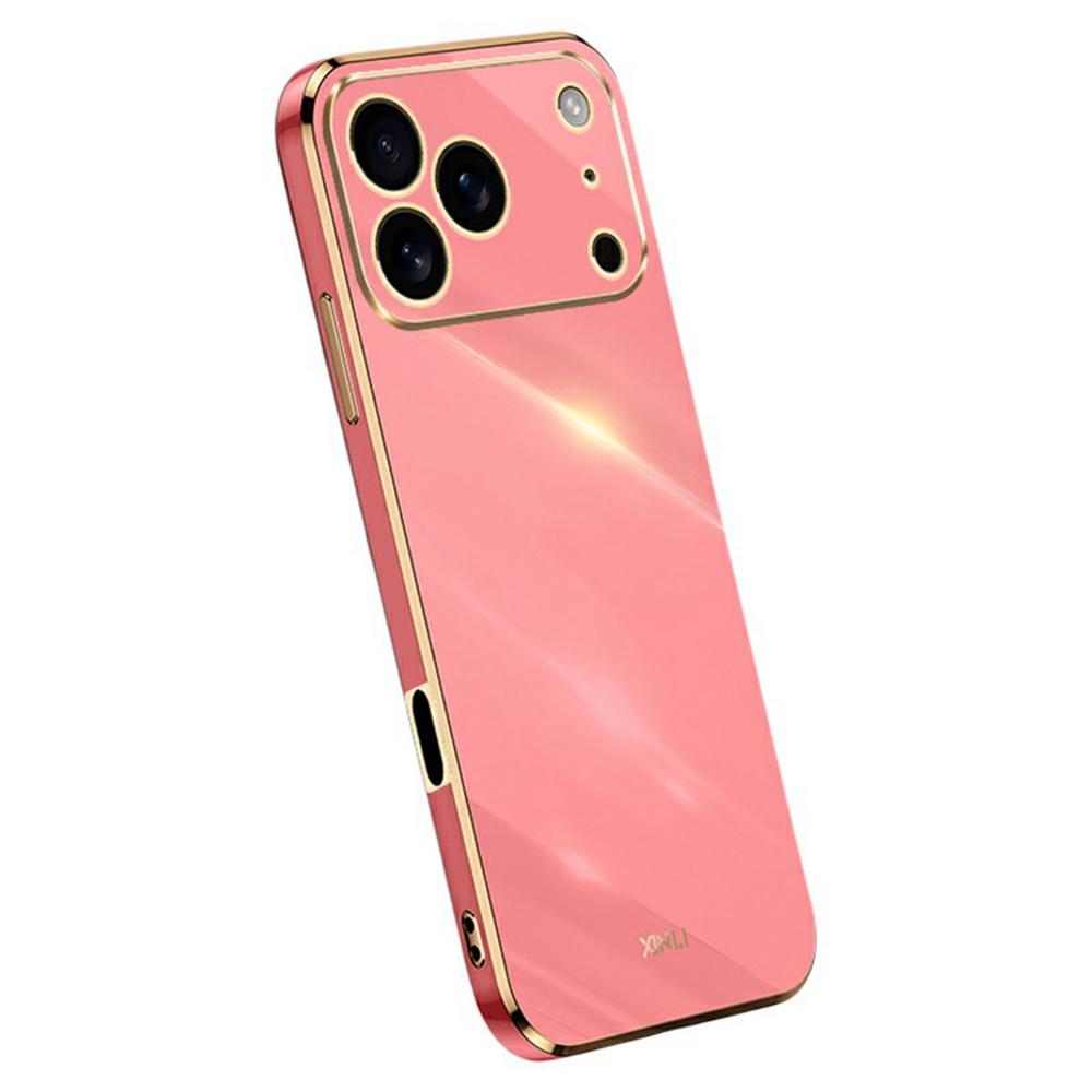 XINLI For iPhone 17 Pro Max Case TPU Phone Cover with Electroplating Frame