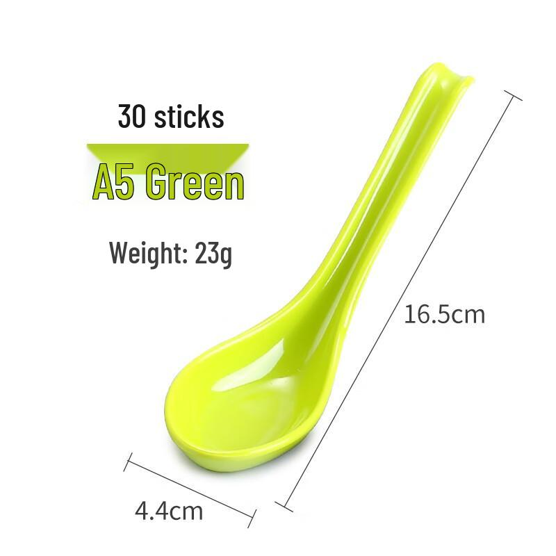 MOLUONA Colorful Melamine Soup Spoons