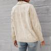 Autumn Women's Corduroy Jacket Slim Fit Solid Color Turn-Down Collar Corduroy Blazer Top