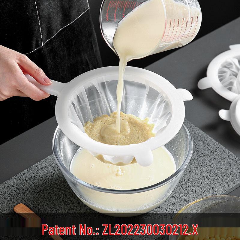 Ultra-Fine Soy Milk Filter Mesh Juicer Strainer & Dregs Separator Ladle
