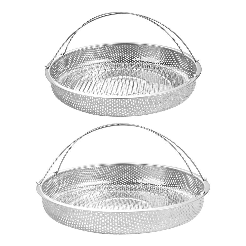 Anti-scald Steaming Basket With Tripod Bracket Steaming Tray Cooking Utensils Drain Basket  Seafood