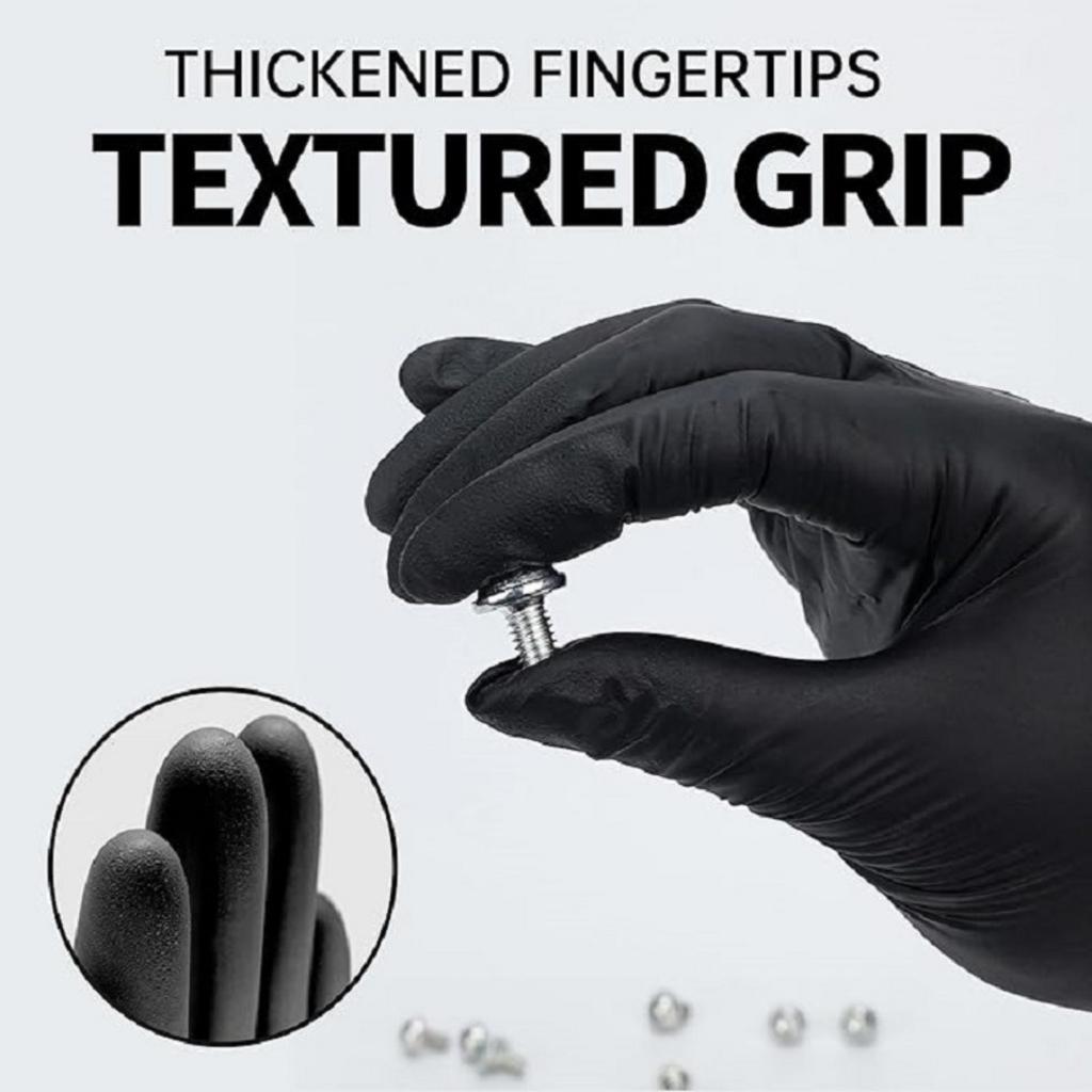 Disposable, Composite, Nitrile Gloves, Rubber, High Elasticity, Protective, Food Processing Gloves, Work Gloves, Cleaning Gloves