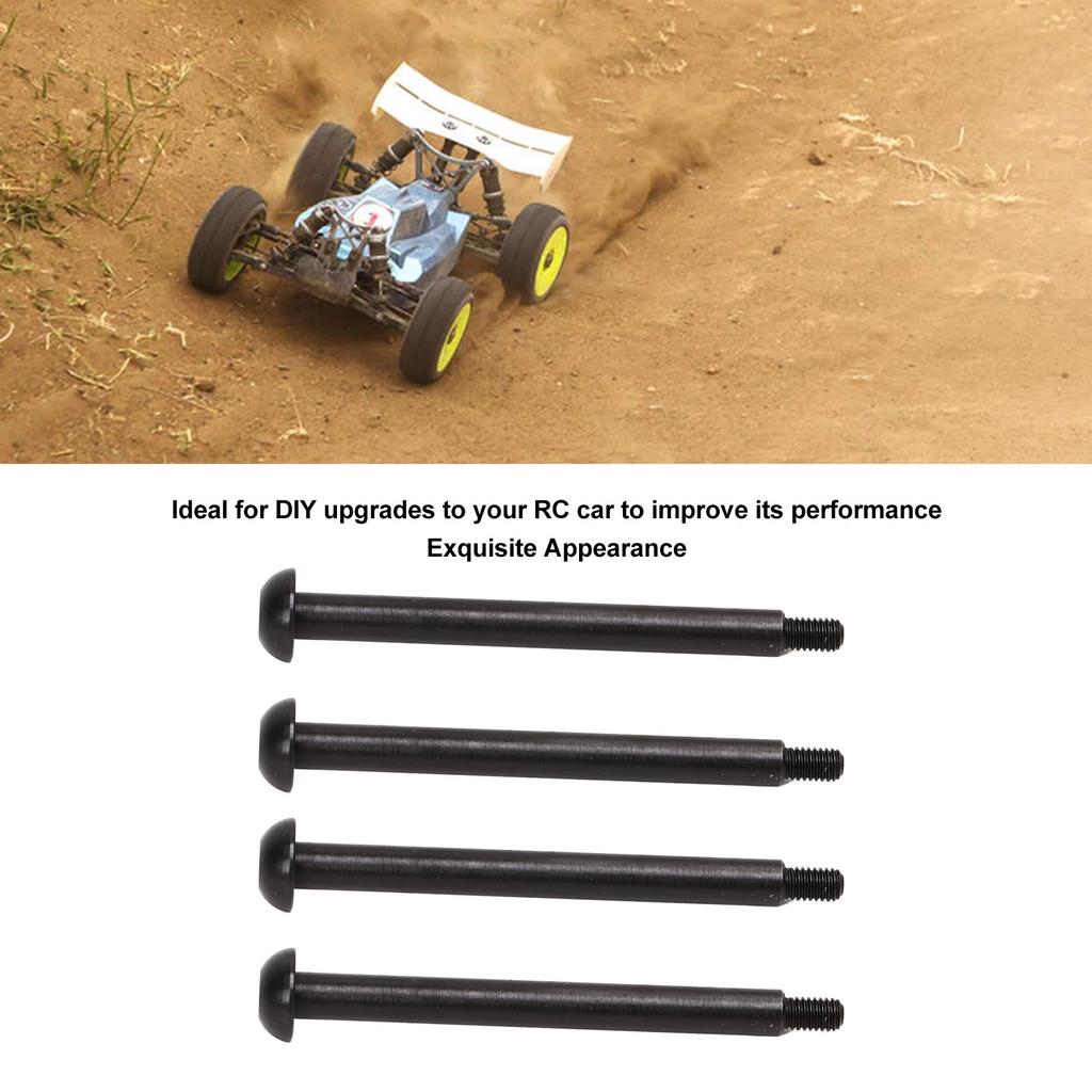 4pcs RC Rear Lower Hinge Pin Steel Aluminum Alloy RC Hinge Pin with M3 Nut for   1Celsius7 1Celsius8 Series