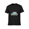 Fiat 500 with surf board T-Shirt blanks graphics customs heavyweight t shirts for men