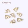 10mm/12mm Heart Locks Clasp For Bracelet Necklace Making Fittings 18K Gold Plated Heart Shape Lobster Clasps For Jewelry Making