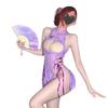 Sex Underwear Purple Butterfly Cheongsam Showing Breasts Small Breasts Passion Pure Desire Bed Free-of-charge Robe Set